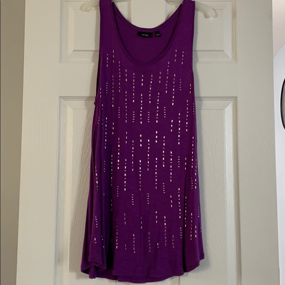 Apt 9 Purple Sequined Tank Top